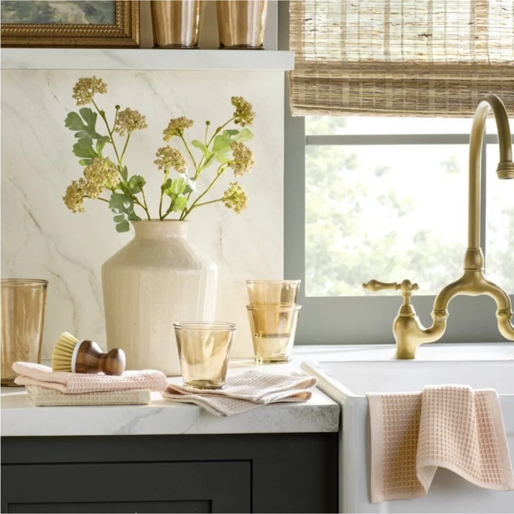 4-Pack Waffled Cotton Dishcloth Set Blush - Hearth & Hand™ with Magnolia